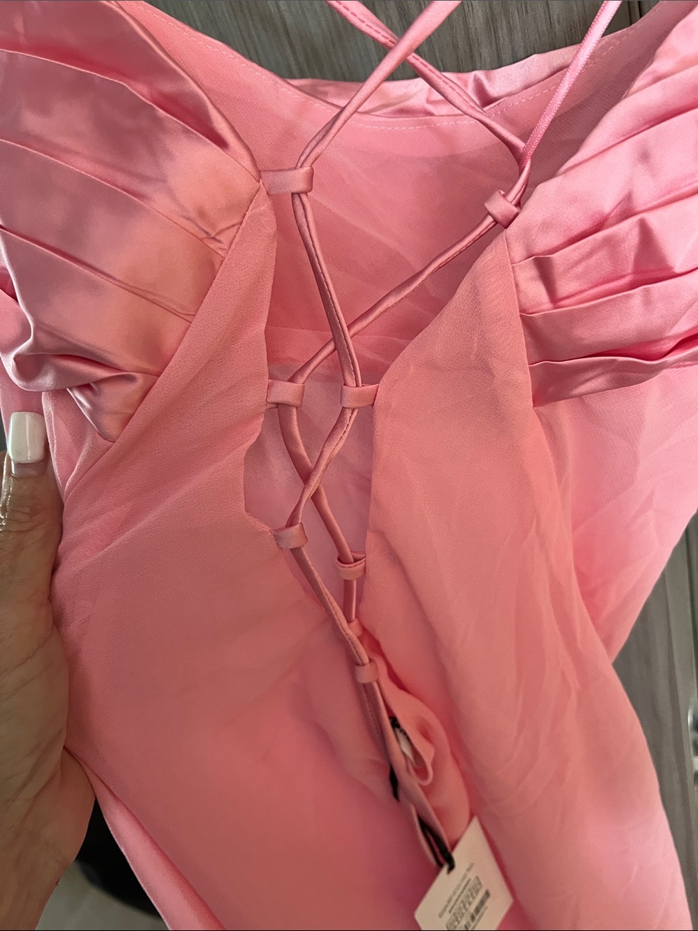 REVOLVE Pink Spaghetti-Strap Maxi Dress with High Slit - Picture 10 of 10